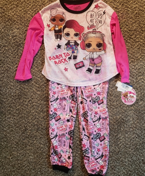 L.O.L Surprise 2 Piece Pajamas Set Size 8 - Picture 3 of 8